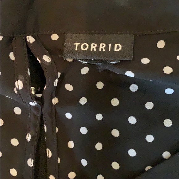 Black polka dot blouse - Picture 2 of 3